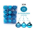 thumbnail image 2 of 24Pcs Christmas Tree Balls Ornaments Christmas Ball Sky Blue 30mm/1.18", Christmas Tree Ornaments Balls for Xmas Christmas Tree Decorations Shatterproof Christmas Balls for Holiday Christmas Decor, 2 of 4