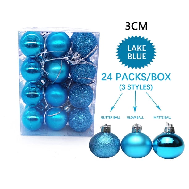 Fiudx Adornos Navideños, Plástico Irresponsables, Ligeras, para Realzar La Corona Del Árbol, Ideales para Fiestas En Hoteles, Diseño Apto para Toda La Familia, Incluye Juego de 24 Piezas.