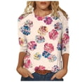 thumbnail image 1 of YDLCAFD Easter Womens Fashion Round Neck Short Sleeved Printed T Shirt Top, 1 of 5