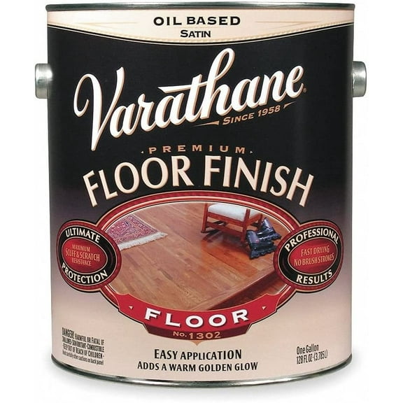 Varathane Classic Diamond Wood Floor Finish Gloss - Durable Oil-Based Clear - 2 Pack Gallon