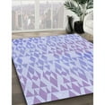 thumbnail image 3 of Ahgly Company Machine Washable Indoor Rectangle Transitional Heavenly Blue Area Rugs, 2' x 5', 3 of 7