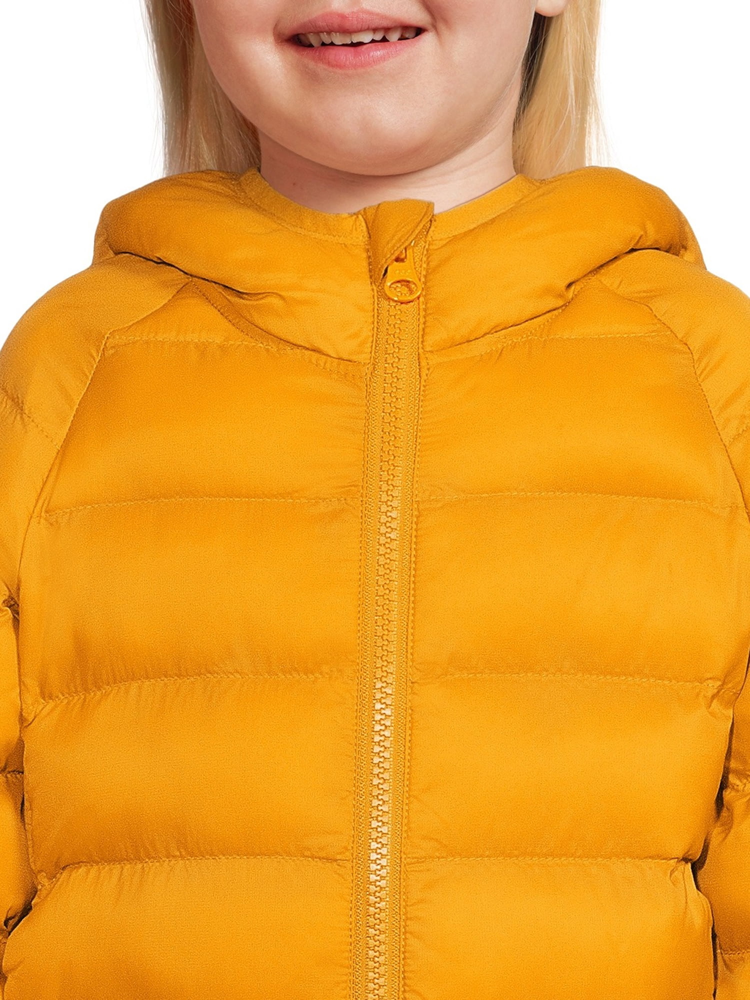 Wonder Nation Toddler Boys and Girls Unisex Packable Quilted Puffer Jacket, Sizes 12M-5T