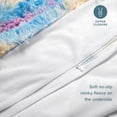 thumbnail image 6 of Bare Home Shaggy Faux Fur Duvet Cover - Ultra Soft - Fluffy Crystal Velvet - King/Cal King, Multi Tie-Dye, 6 of 7