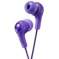 thumbnail image 1 of JVC Gumy in Ear Earbuds, Sonido potente, Ajuste cómodo y Seguro, Piezas de Silicona S/M/L - HAFX7V Púrpura, Pequeño, 1 of 5