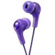 thumbnail image 1 of JVC Gumy in Ear Earbuds, Sonido potente, Ajuste cómodo y Seguro, Piezas de Silicona S/M/L - HAFX7V Púrpura, Pequeño, 1 of 5