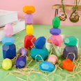 thumbnail image 2 of Kids Wooden Colored Balancing Stone Stacking Building Block Educational Creative Game Toy, 2 of 10