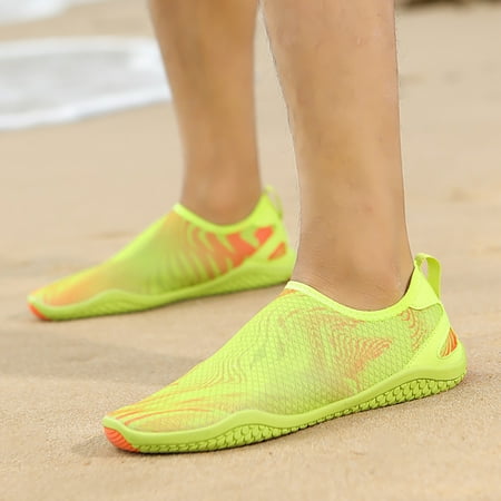 

Aayomet Mens Sneakers Outdoor Couple Men Mountaineering Casual Sport Shoes Slip On Beach Running Breathable Soft Bottom Shoes Green 9