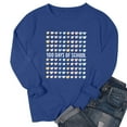 thumbnail image 4 of Uootdi 100 Days of School Long Sleeve Shirts for Women Womens Teacher Graphic Tops Happy 100 Days of School Sweatshirt Gift, 4 of 6