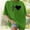 Green, variant on Graphic Tees for Women T-Shirts Women's Oversized Heartbeat Print Short Sleeve Round Neck Casual Tee for Women Daily Comfort Fit Graphic Top Green L