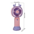 thumbnail image 3 of Dvumao 3-Speed Mini Handheld Fan, USB Rechargeable Portable Fan with Base & Charging Cable, 3 of 7