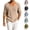 Khaki, variant on Men Deep V Neck Long Sleeve Knit Sweater, Mens Solid Open Weave Textured Pullover Top, Loose Lightweight Curved Hem Casual Blouse, All Season Beach Vacation Daily Layering Wear (Mint Green,M)