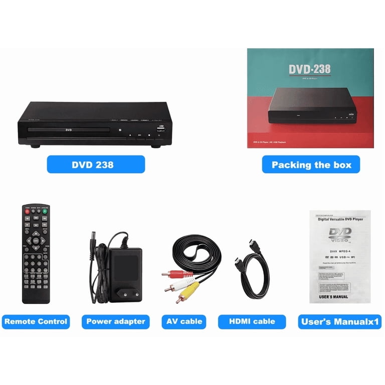 1080p HDTV DVD Player, Home CD/DVD Player,Read All Region DVDs