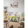 thumbnail image 6 of Easter Couch Cover, Spring Sheep Bunny Duck Plants Wooden Grain Oversized Sofa Cover Blanket for 3 Cushion Couch, Sectional Sofa Slipcover Furniture Protector for Living Room Bedroom 71''x150'', 6 of 9