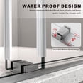 thumbnail image 6 of UKD01 56 to 60 in. x 72 in. H Frameless Double Sliding Shower Door in Space Gray with 3/8 in. (10mm) Clear Glass, 6 of 7