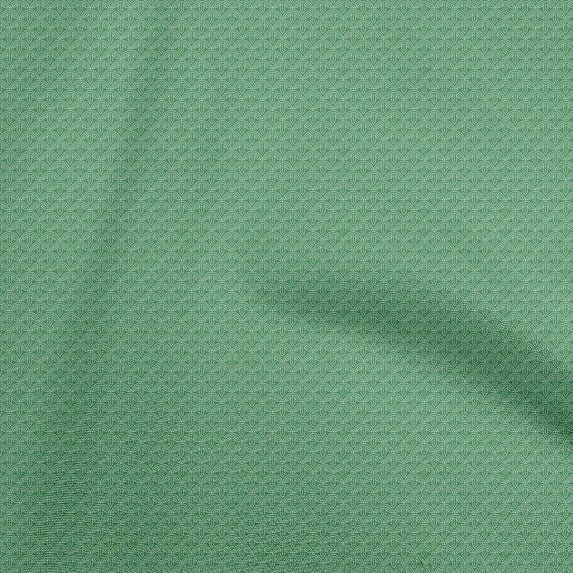 oneOone Cotton Silk Green Fabric Asian Japanese Sashiko Craft Projects Decor Fabric Printed By The Yard 42 Inch Wide