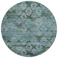 thumbnail image 2 of Addison Rugs Chantille Indoor/Outdoor Transitional Diamonds Emerald Washable Round Rug, 8' x 8', 2 of 6