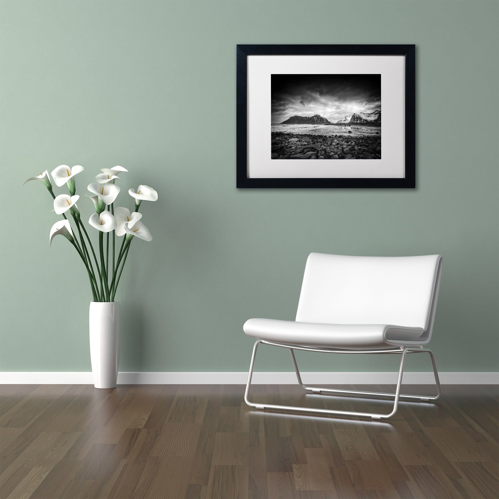 Trademark Fine Art "End of the Day" Canvas Art by Philippe Sainte-Laudy, White Matte, Black Frame