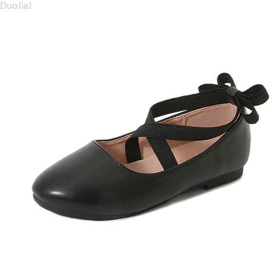 DuoJiaJ Girls Athletic Sneakers For Daily Wear And Parties Fixed Design For Comfort And Support Versatile Footwear Girls Non- Athletic Shoes Size 9,Black