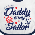 thumbnail image 4 of Inktastic My Daddy is My Sailor Boys or Girls Baby Bib, 4 of 4