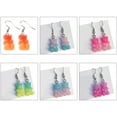 thumbnail image 5 of URTERYSER 1 Pair Fashion Lovely Candy Color Cartoon Gummy Bear Resin Dangle Drop Earrings Color 2, 5 of 7