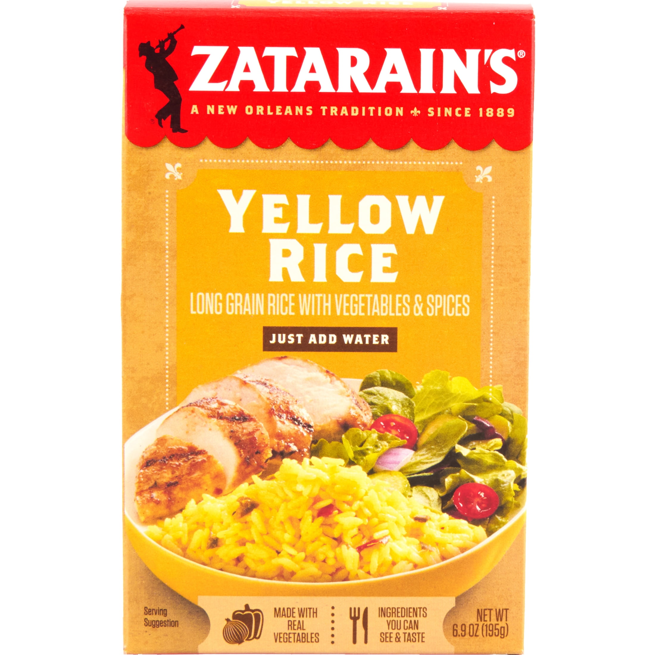 Zatarain's, Long Grain & Wild Rice, 7 oz Box, Gluten Free