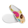 thumbnail image 3 of Fotbe Donuts Pattern Women's Fuzzy Curly Fur Memory Foam Loafer Slippers Indoor Outdoor Slippers Winter Home Shoes-35/36, 3 of 7