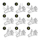 thumbnail image 5 of Toystoory Vendaje de boxeo Algodón Elástico Fitness Mano Absorbente de sudor Cinta deportiva portátil Gimnasios en casa Rojo, 5 of 6