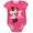 Pink, variant on Minnie Mouse Girls Single Birthday Onesie, Infant
