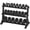 485 lb Set (5-45 lb) with Rack, variant on HANDBODE 650 lb Dumbbell Set Rubber Encased Hex Dumbbell Free Weights Dumbbells Set Home Weight Set with 3-Tier Dumbbell Rack