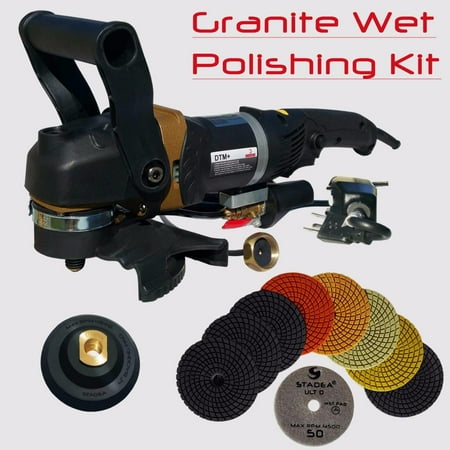 Stadea SWP108K Wet Stone Grinder Granite Wet Polisher - 5" Variable Speed Wet