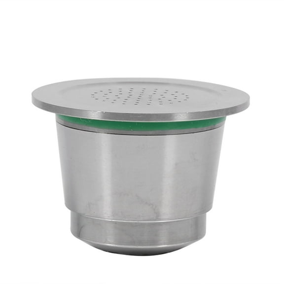 Stainless steel Refillable Reusable Coffee Capsule With Spoon Compatible For Nespresso Machine