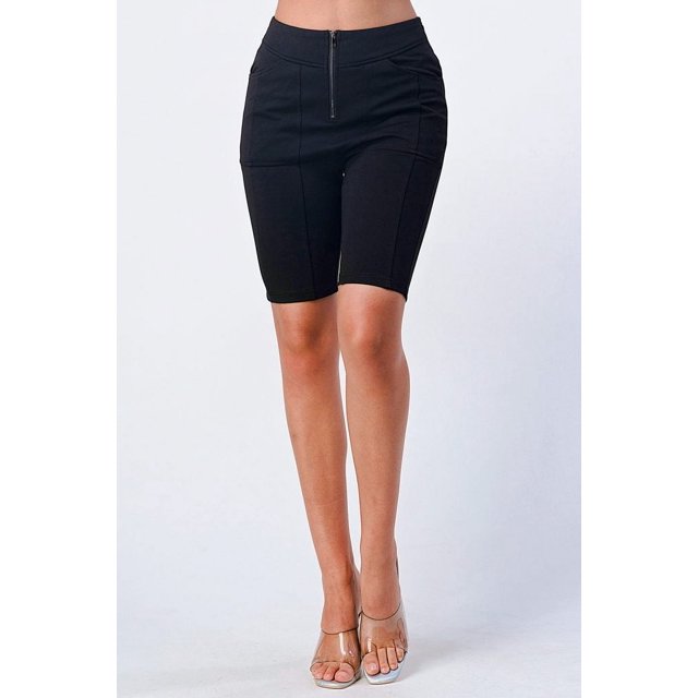 Shorts de Cycliste à Fermeture Éclair