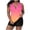 Hot Pink, variant on FAWUUDO Women's Plus Size Swimsuit Two Piece Tankini Swim Suits Print Ruched Bathing Suits Tummy Control Swimwear Beach