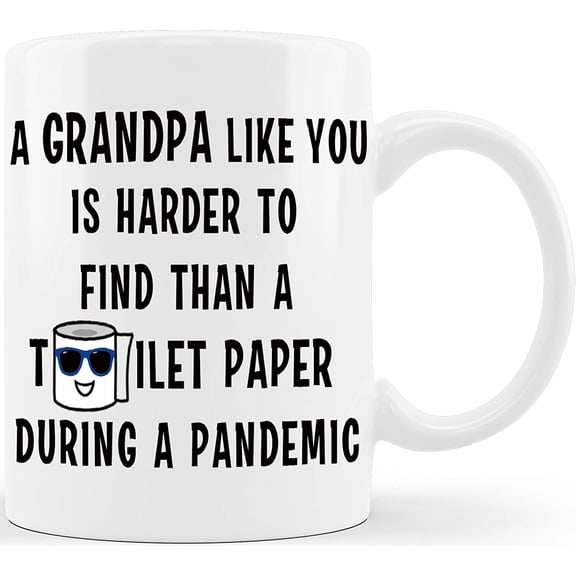 Grandpa Like You Hard To Find Fathers Day Gift for Grandpa Grandfather Dad From Granddaughter Grandson Grandkids Funny Gag Gift Ideas for Christmas Birthday Novelty Coffee Mug Tea Cup