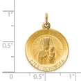 thumbnail image 3 of Auriga Fine Jewelry 14K Yellow Gold Matka Boska Medal Charm for Women (Length - 25mm, Width - 19mm), 3 of 6