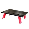 thumbnail image 1 of Wosthever de playa de aleación de 10 kg, escritorio antioxidante plegable reutilizable extraíble para jardín, senderismo, viajes, muebles de Mostrada negro rojo, 1 of 6