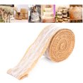 thumbnail image 3 of Burlap Ribbon Cloth Lace Rolls Festival Packaging Wrapping Decoration Fabric Ribbon, 3 of 8