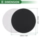 thumbnail image 3 of 50 Pcs Discos de Lija Redondos 100 Grano Hojas de Lijado de Gancho y Bucle Universales para Restauración Automotriz 125x125mm Carburo de Silicio Negro, 3 of 7