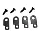 thumbnail image 1 of Kit de montaje para pedal de efectos de guitarra 4 soportes y 4 tornillos Universal Luthier Easy Negro, 1 of 9