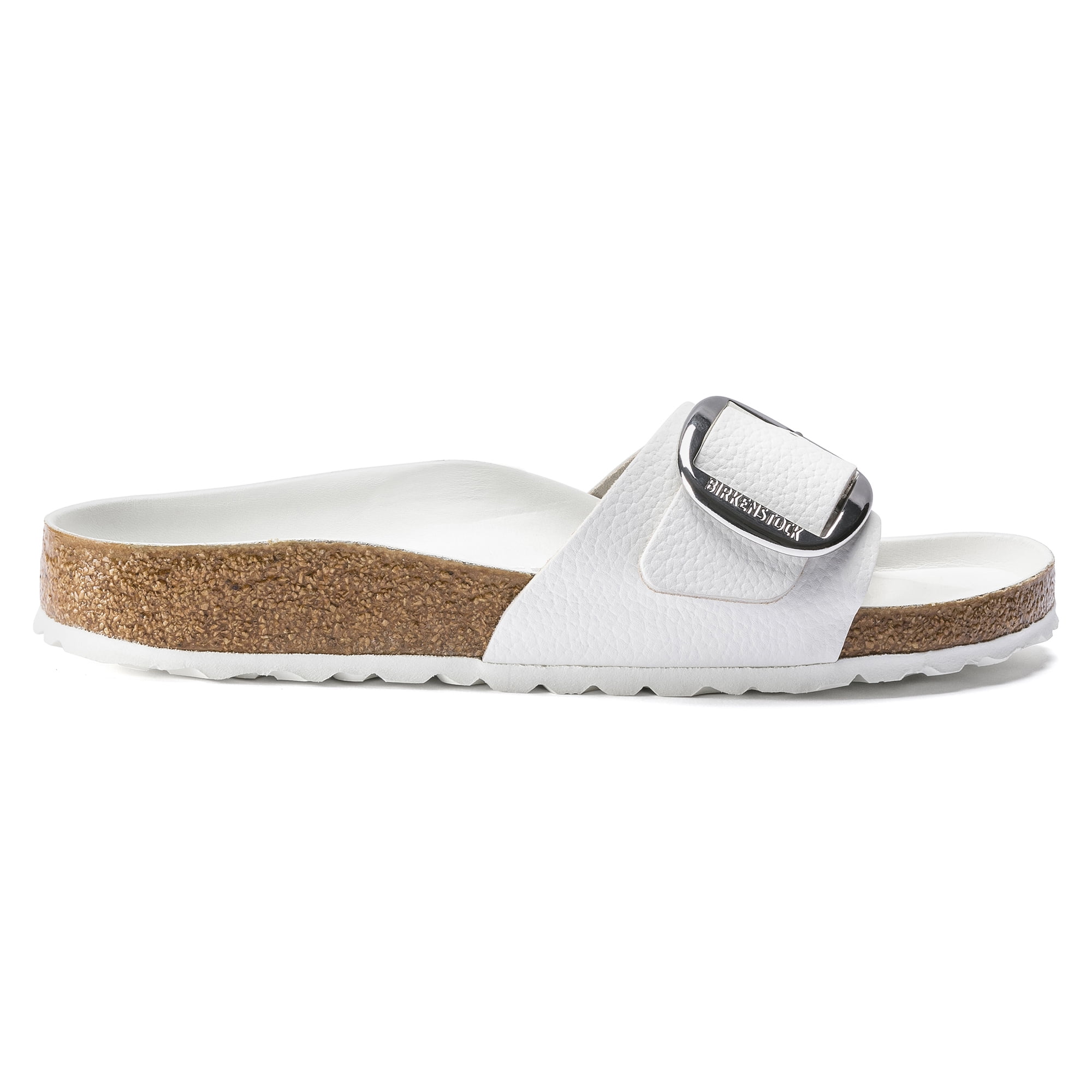 Birkenstock Madrid Big Buckle Narrow Unisex Shoes Size 3, Color: White