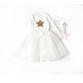 thumbnail image 5 of Yidarton 2022 Autumn Dress For Girls New Baby Star Gauze Princess Dress For Children White 130CM, 5 of 11