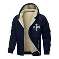 thumbnail image 4 of WILLBEST Sudaderas para Hombre Chaquetas De Abrigo con Cremallera y Forro Grueso para Hombre, Resistentes Al Viento, Cálidas, con Capucha, Varios Colores Chica, 4 of 4