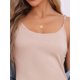 thumbnail image 5 of Camisón de mujer INSPIRE CHIC de longitud media sin mangas, pijama con abertura lateral, color beige, 5 of 6