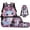 Cherry Blossom Blue Axolotl, variant on Pzuqiu Cute Bee School Backpack for Girls Kids Backpacks for Girls Backpack Lunch Box with Pencil Bag Water Bottle Holder, 17 Inch Travel Daypack Camping School Bag 4pcs