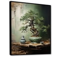 thumbnail image 2 of Designart "Ancient Bonsai in Miniature Form I" Landscapes Framed Wall Art - Traditional Brown Tree Bonsai Hallway Framed Wall Art Decor, 2 of 6