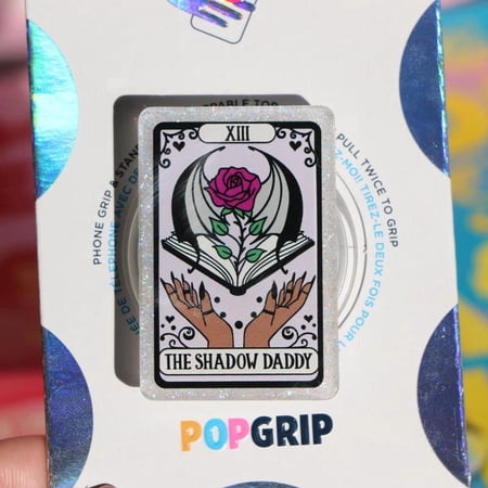 Shadow Daddy Tarot Card Resin Phone Grip: Fantasy Book Grip