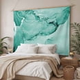 thumbnail image 3 of Turquoise Marble Tapestry for Bedroom Wall Hanging Tapestry, Nature Marble Stone Ripple Modern Art Ceiling Backdrop Tapestries Poster Blanket Wall Decor for Teens Room Living Room Dorm 59" x 90", 3 of 8