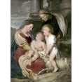 thumbnail image 4 of Peter Paul Rubens 14x18 Black Modern Wood Framed Wall Art Titled - Virgin and Child With St. Elizabeth and St. John, 4 of 6