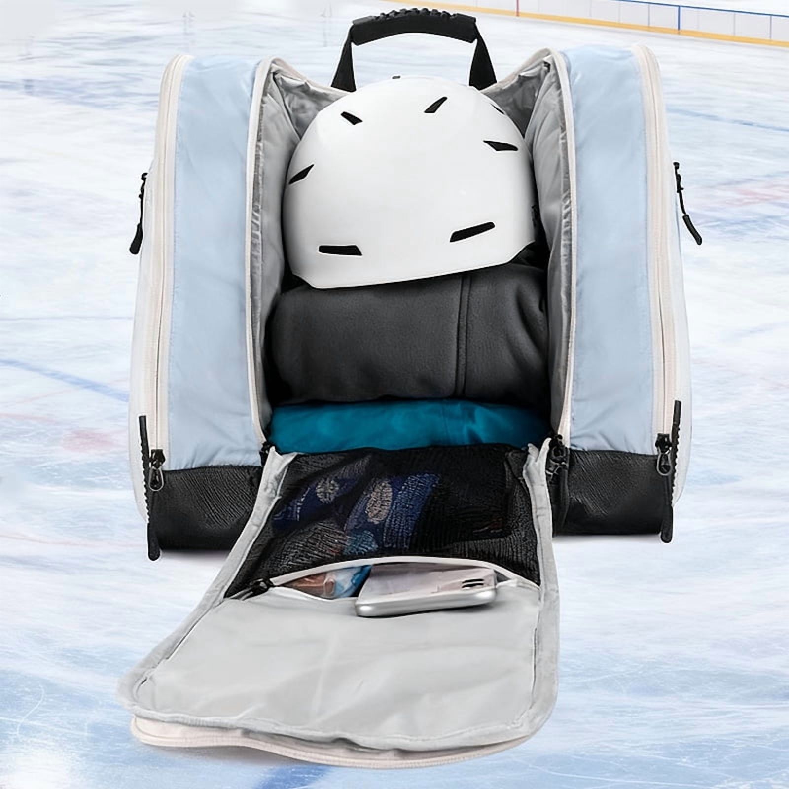 Large Capacity Water Resistant Ski Skate Shoe Bag For Outdoor Sports Enthusiasts Multiple Compartments Organiser