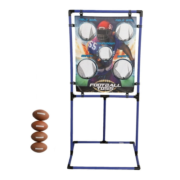 Sport Squad Cible de Lancer Jeu - Choisir Soit Lancer de Football Ou de Baseball & nbsp;Toss - Portable Intérieur Ou Extérieur de Conception pour les Cuissons, Hayons, Ou Backya